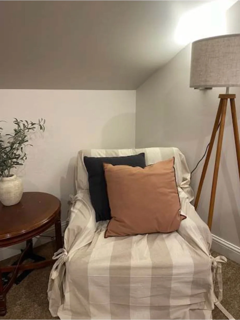 Crate & Barrel Merrow Stitch Organic Cotton Throw Pillow Cover - Desert Pink